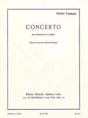 Henri Tomasi: Concerto pour clarinette et orchestre