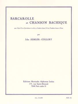 Jules Semler-Collery: Barcarolle and Bacchanalian Song