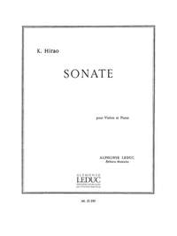 Kishio Hirao: Sonata, for Violin and Piano