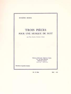 Eugène Bozza: 3 Pièces Pour Une Musique De Nuit
