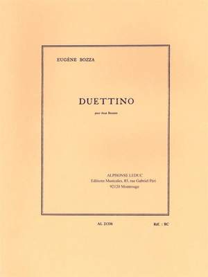 Eugène Bozza: Duettino For Two Bassoons