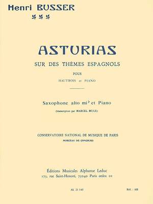 Henri Büsser: Asturias sur des thèmes espagnols, Op. 84