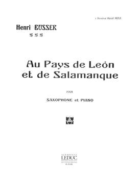 Henri Büsser: Au Pays de Leon et de Salamanque Op.116