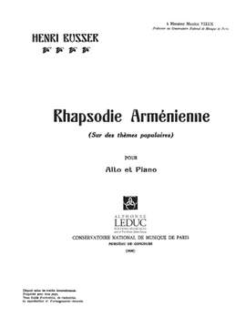 Henri Büsser: Rhapsodie Armenienne