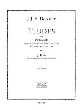 Friedrich Dotzauer: Etudes Vol. 1 Violoncelle