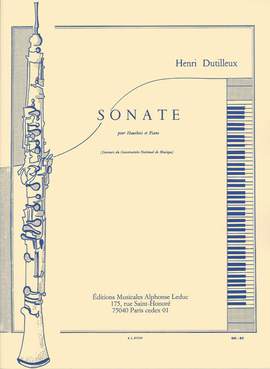 Henri Dutilleux: Sonate pour Hautbois et Piano