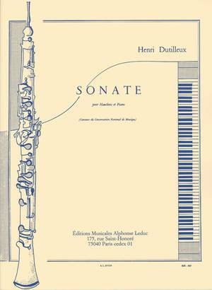 Henri Dutilleux: Sonate pour Hautbois et Piano