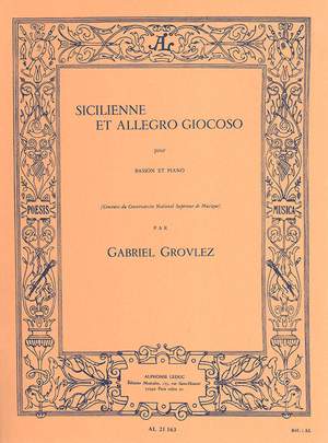 Gabriel Grovlez: Sicilienne et Allegro Giocoso