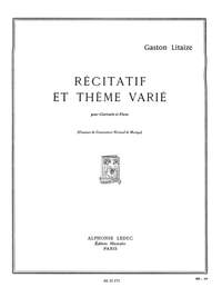 Litaize: Recitatif Et Theme Varie