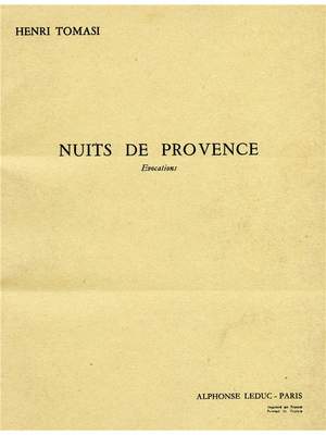Henri Tomasi: Nuits de Provence