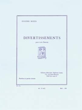 Eugène Bozza: Divertissements For Three Bassoons