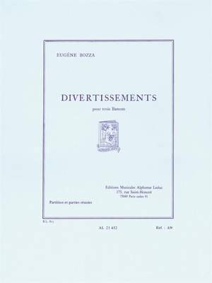Eugène Bozza: Divertissements For Three Bassoons