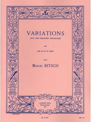 Marcel Bitsch: Variations sur un Chanson française