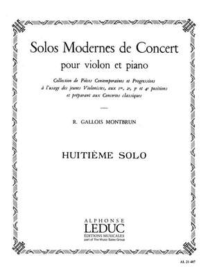 Raymond Gallois Montbrun: Solo De Concert N08