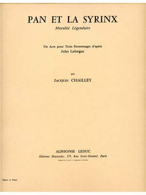 Jacques Chailley: Pan Et La Syrinx