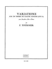 Franz Tournier: Variations sur un Theme de Claude Lejeune