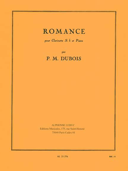 Pierre-Max Dubois: Romance For Clarinet And Piano