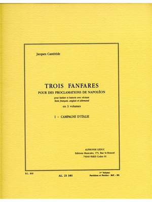 Jacques Castérède: 3 Fanfares pour des Proclamations de Napoleon v 1