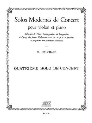 Maurice Hauchard: Solo Moderne de Concert no.4 La Majeur
