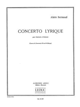 Alain Bernaud: Concerto Lyrique