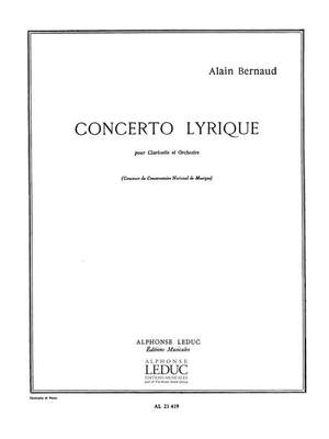 Alain Bernaud: Concerto Lyrique