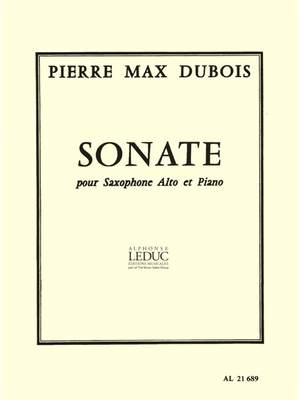 Pierre-Max Dubois: Sonata For Alto Saxophone And Piano