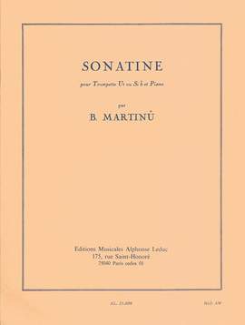 Bohuslav Martinu: Sonatine For Trumpet And Piano