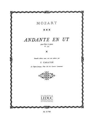 Wolfgang Amadeus Mozart: Andante KV315 in C major