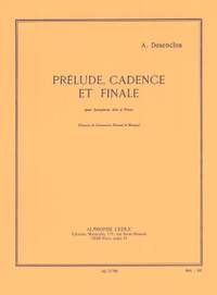 Alfred Desenclos: Prelude Cadence Et Finale
