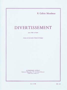 Raymond Gallois Montbrun: Divertissement