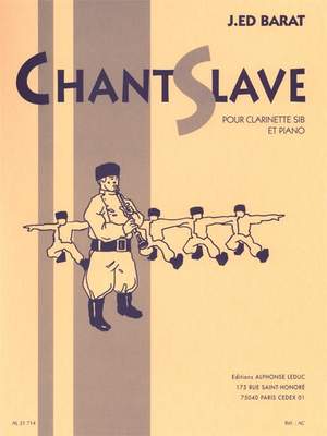 Jacques Barat: Chant Slave pour clarinette en Sib et piano