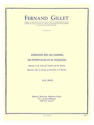 Ferdinand Gillet: Exerc. sur les Gammes, Intervalles et Staccato
