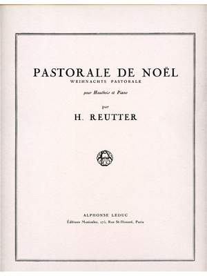 Reutter: Pastorale De Noel