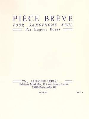 Eugène Bozza: Pièce Brève
