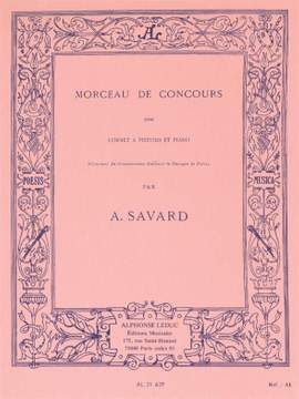 Augustin-Marie Savard: Morceau de Concours