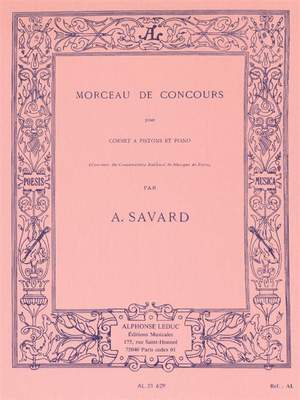 Augustin-Marie Savard: Morceau de Concours