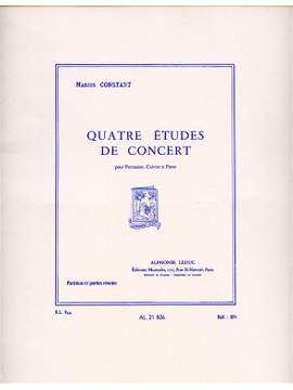 Marius Constant: Marius Constant: 4 Etudes de Concert