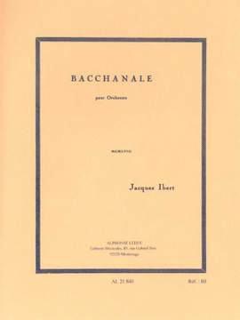 Jacques Ibert: Bacchanale