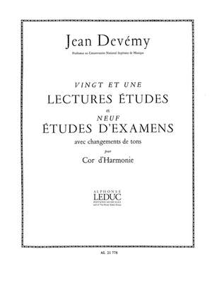 Jean Devemy: 21 Lectures-Etudes & 9 Etudes dExamens