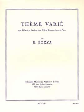 Eugène Bozza: Thème Varié