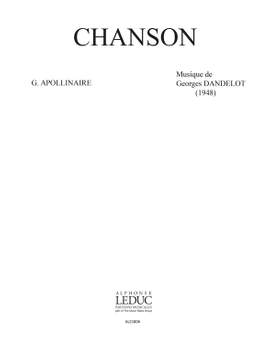 Georges Dandelot: Chanson