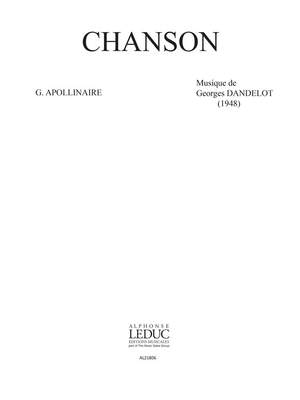 Georges Dandelot: Chanson