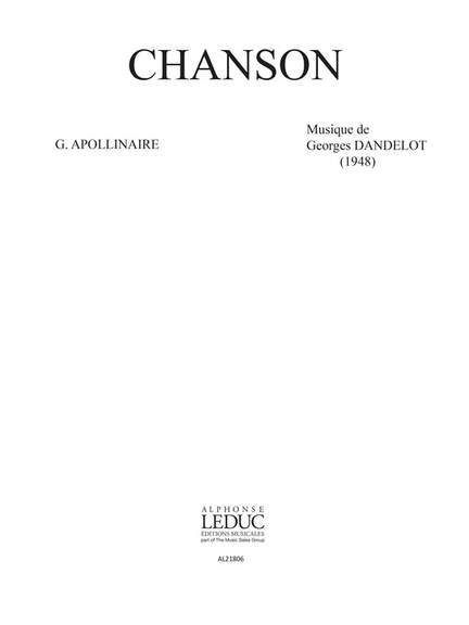 Georges Dandelot: Chanson