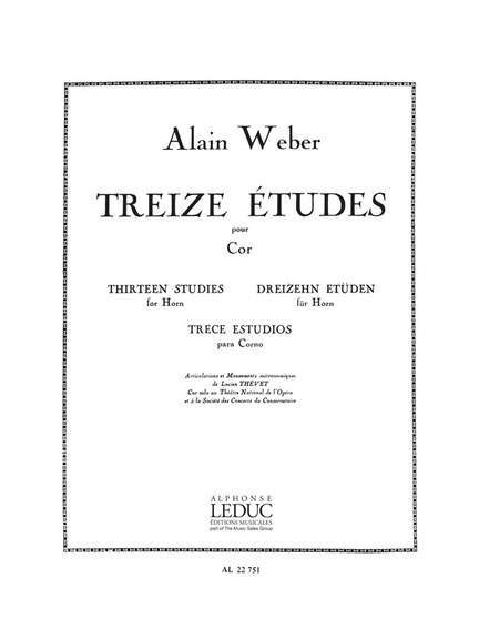 A. Weber: 13 Etudes