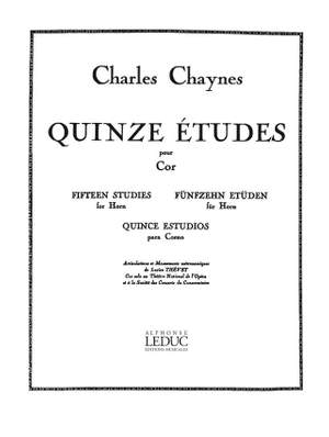 Charles Chaynes: 15 Études pour Cor