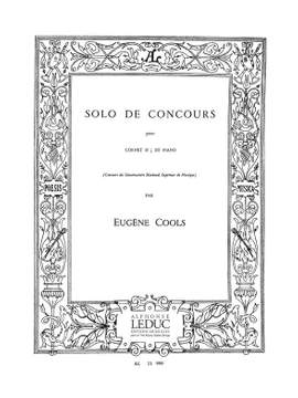 Eugène Cools: Solo De Concours