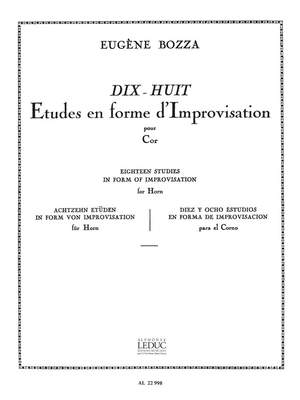 Bozza: 18 Etudes en Forme d'Improvisations
