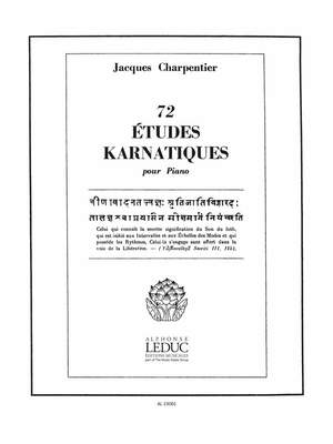 Jacques Charpentier: 72 Études Karnatiques Cycle 02