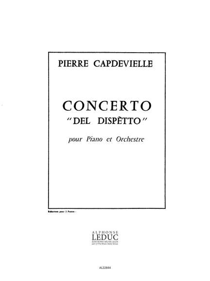 Pierre Capdevielle: Pierre Capdevielle: Concerto del Dispetto