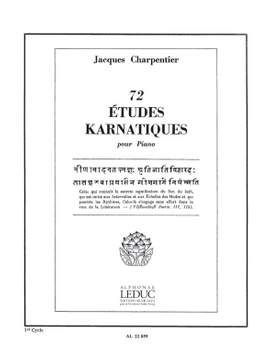 Jacques Charpentier: 72 Études Karnatiques Cycle 01